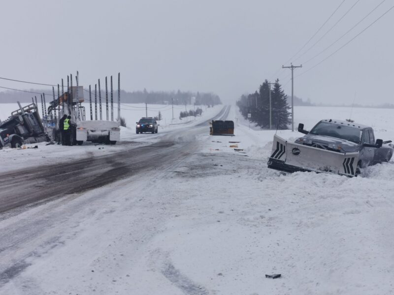 Collision sur la route 111 entre Amos et St-Marc-de-Figuery