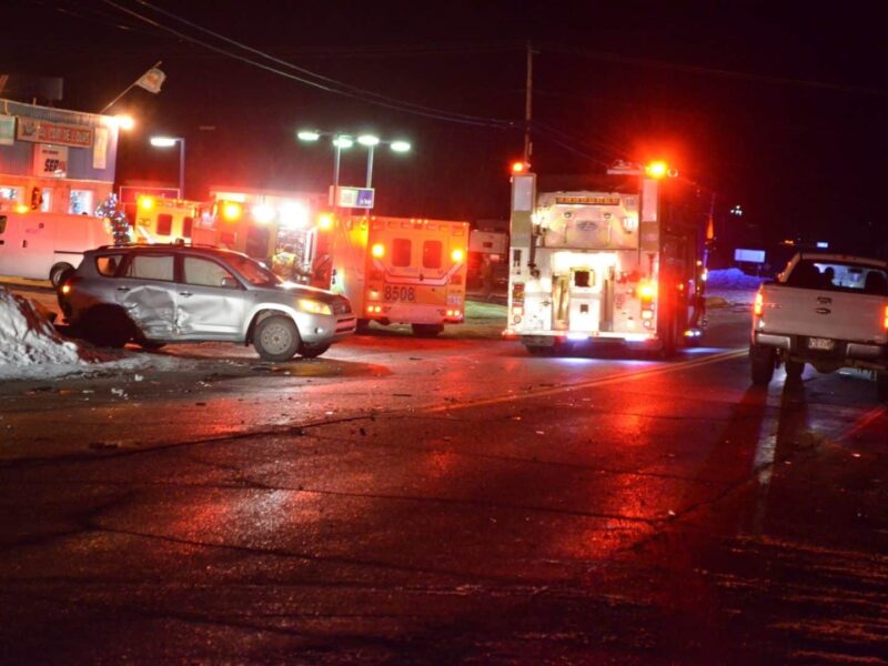 Collision sur la route 111