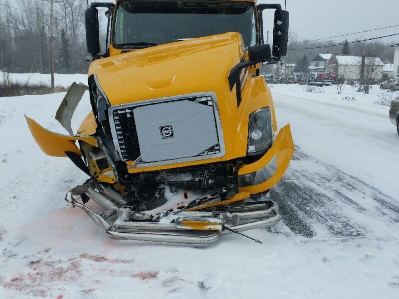 Collision sur la route 117