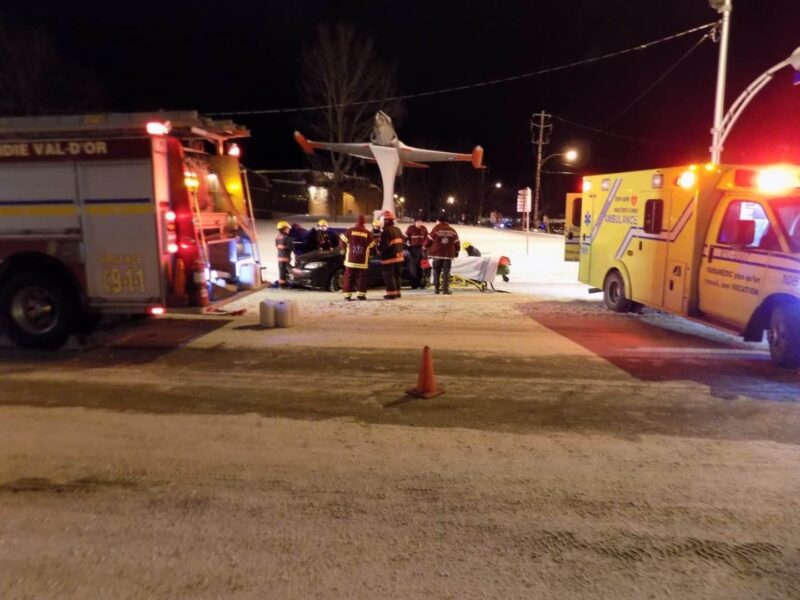 Collision sur le Boulevard Forest à Val-d’Or