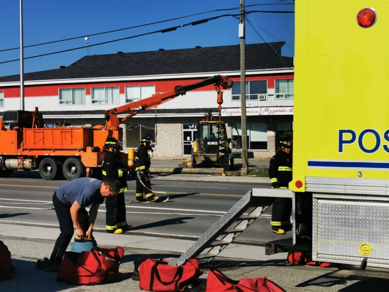 Fuite de gaz sur la 6e rue Ouest à Amos