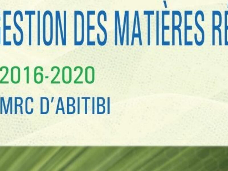 Gestion des matières résiduelles: la MRC d’Abitibi consulte la population