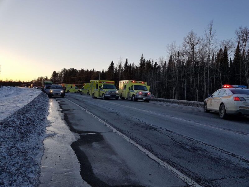 Accident sur la 117 à Louvicourt impliquant 3 véhicules