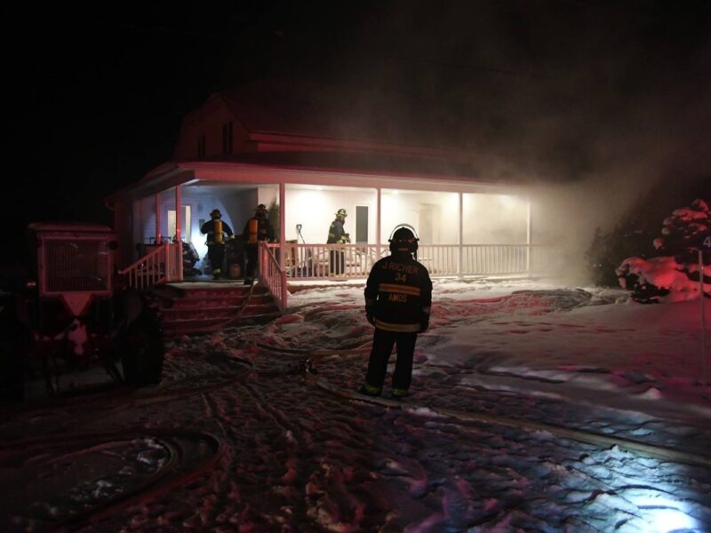 Incendie à Sainte-Gertrude-Manneville