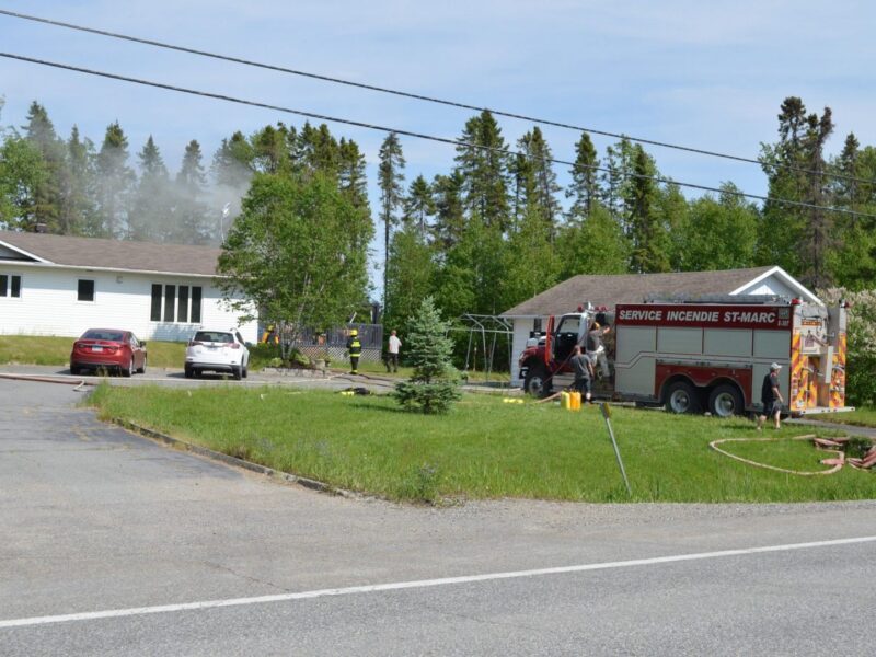 Incendie à St-Marc-de-Figuery