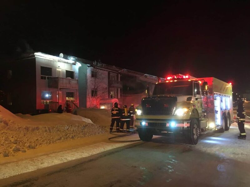 Incendie dans un édifice 3 logements à Amos