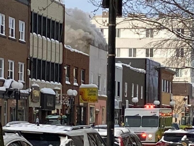 Incendie dans un immeuble de la rue Perreault Est à Rouyn-Noranda