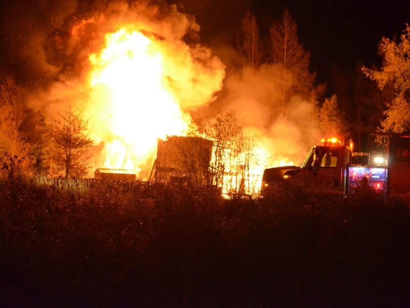 Incendie dans une maison à St-Félix-de-Dalquier