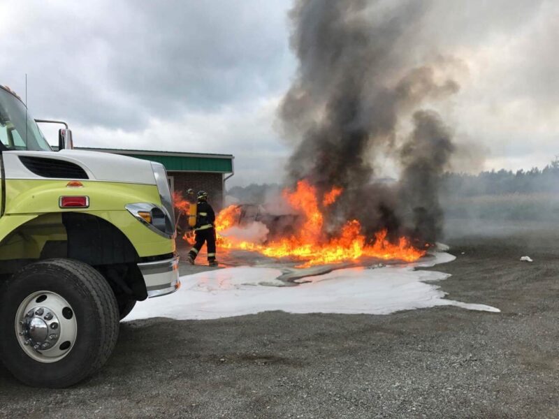 Incendie de véhicule à St-Félix de Dalquier