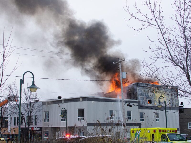 Incendie majeur à Rouyn-Noranda