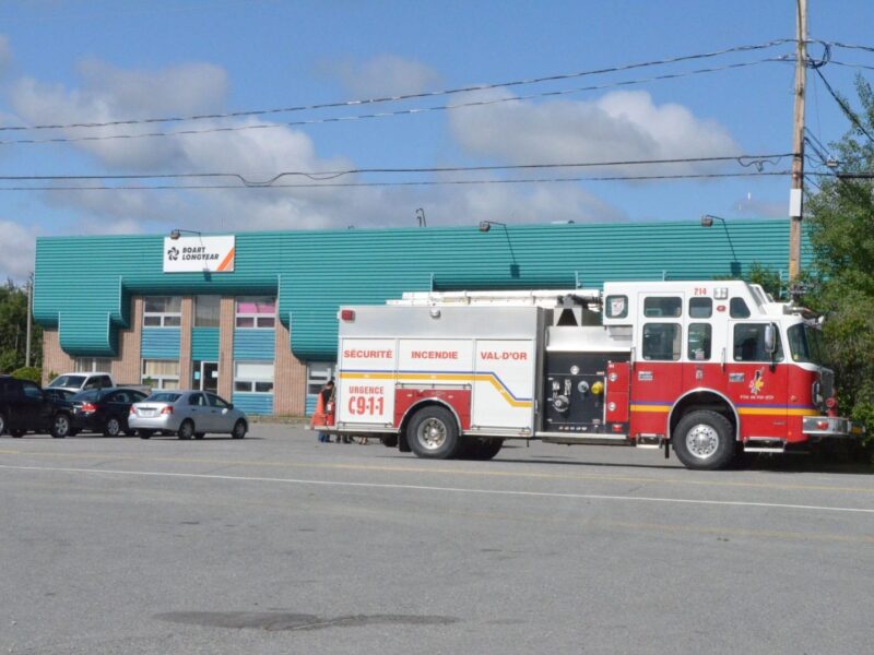 Intervention des pompiers à Val-d’Or