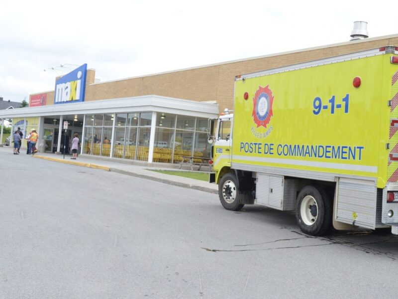 Intervention des pompiers au Maxi d’Amos