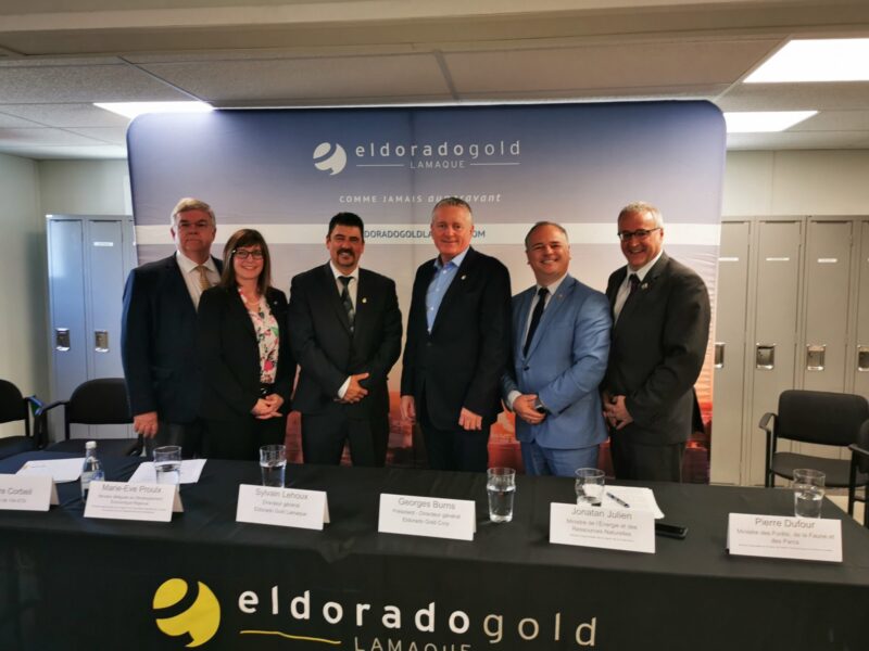 La Mine Lamaque d’Eldorado Gold Corp. est officiellement inaugurée