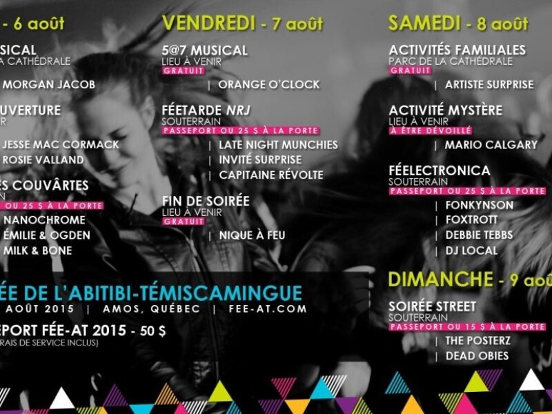 Lancement de la programmation 2015 pour la Fée-AT