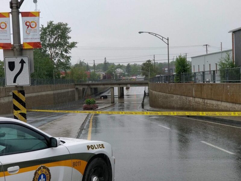 Le viaduc de la Murdoch une fois de plus inondé