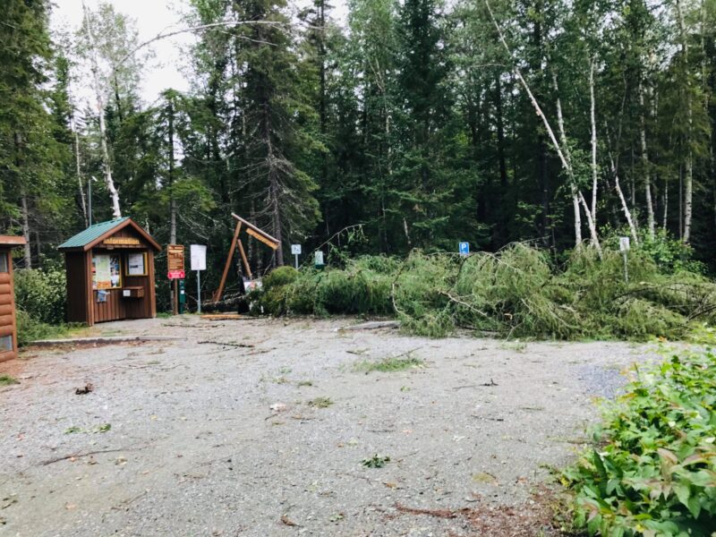 L’orage de samedi a causé des dommages au parc National d’Aiguebelle