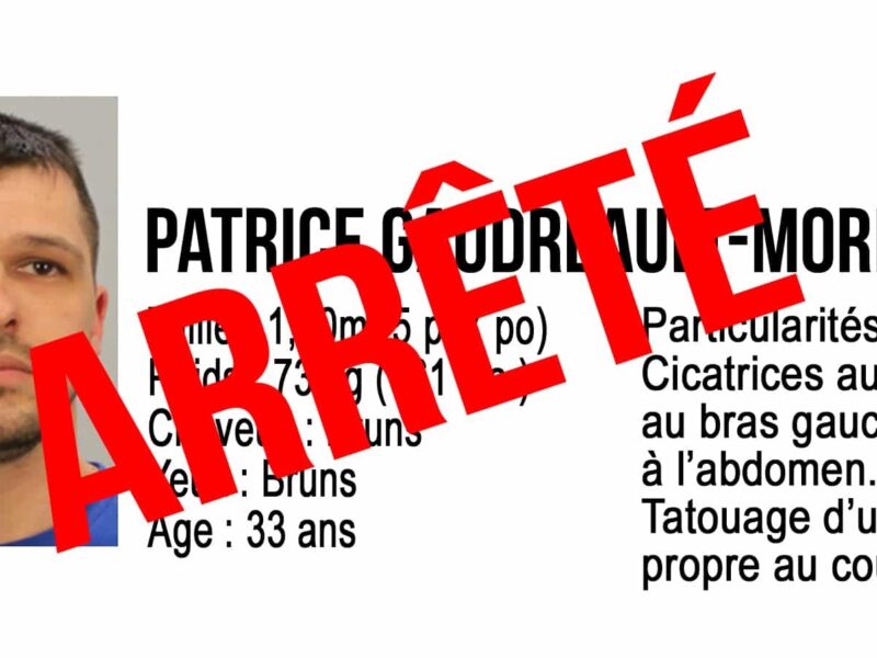 Patrice Morin-Gaudreault arrêté