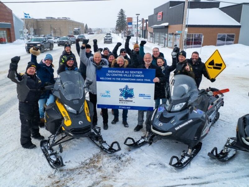 Le centre-ville d'Amos ouvert aux motoneigistes