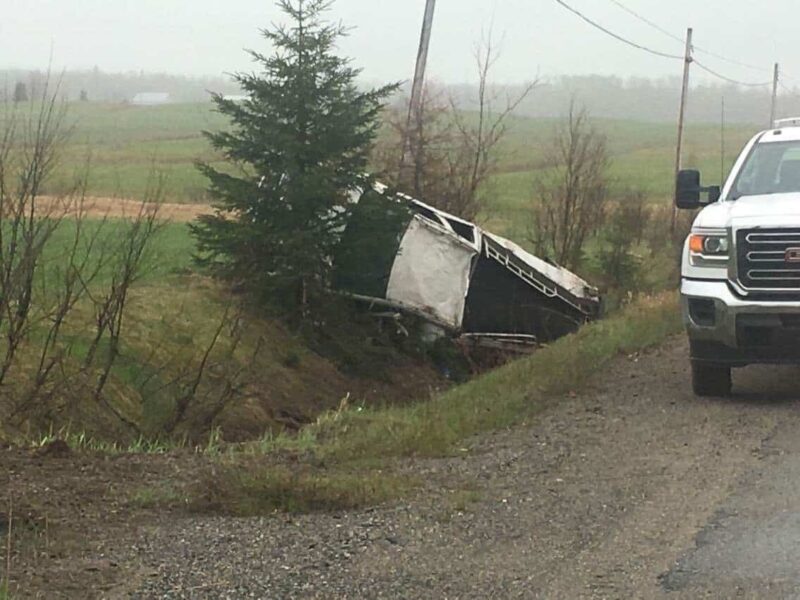 Sortie de route sur la 109 entre Amos et St-Mathieu-d’Harricana