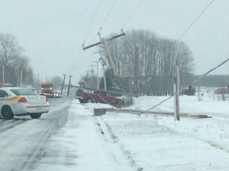 Sortie de route sur la 386