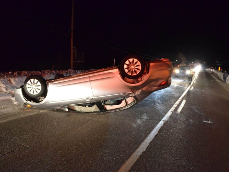 Spectaculaire accident sur la route 109 Sud