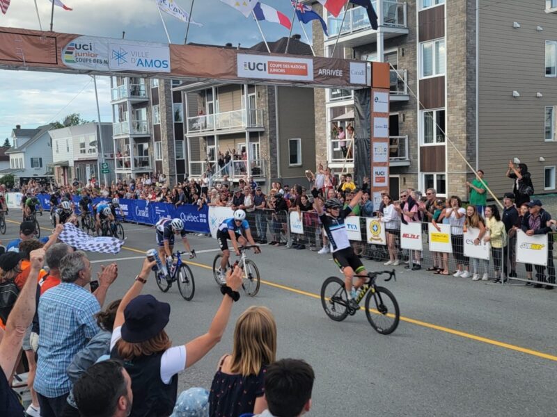 Tour d’Abitibi à vélo : L’Amossois Jérôme Gauthier gagne la première place