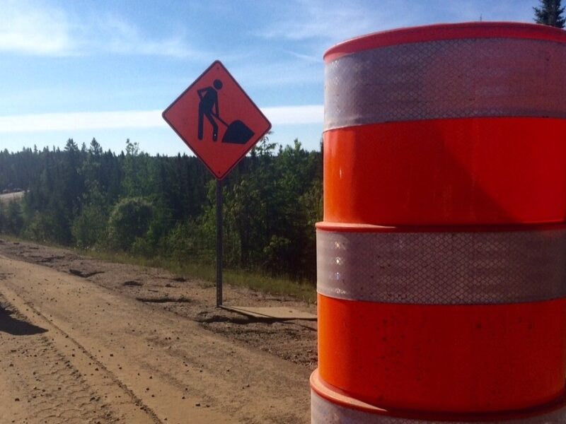 Travaux à la sortie d’Amos sur la route 111