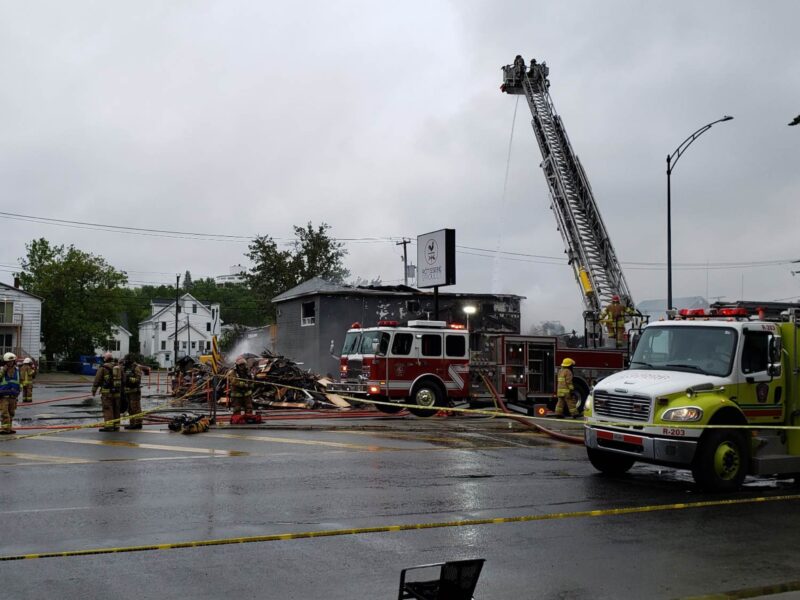 La Rôtisserie O'Poulet détruite par un incendie